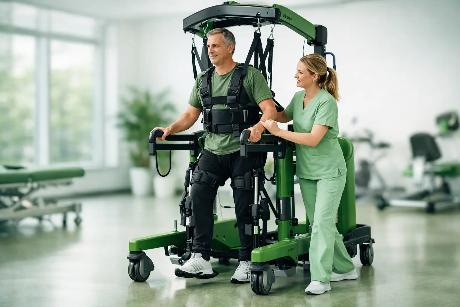 Az Andago rehabilitációs eszköz használata